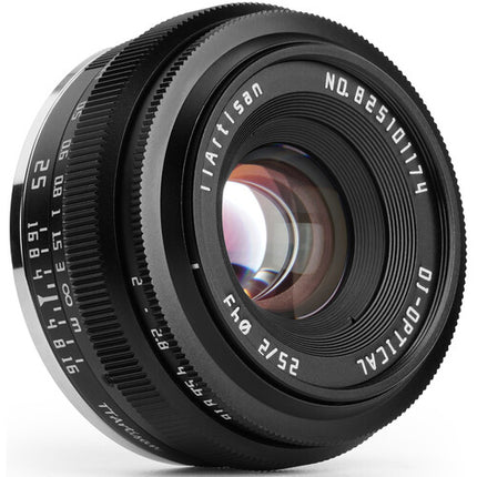 TTArtisan 25mm f/2 Lente manual APS-C para FUJIFILM X con distancia mínima 9.8"