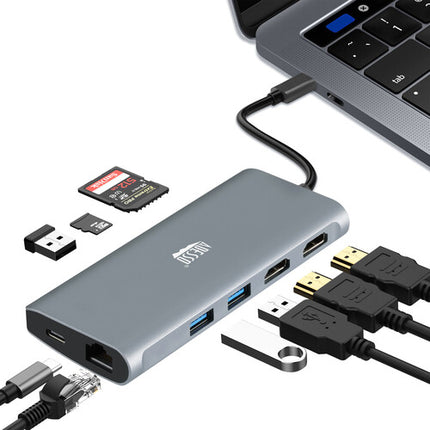 Adesso 9-in-1 USB-C 3.2 Gen 1 Estación de Acoplamiento 8K USB-A Ethernet 100W