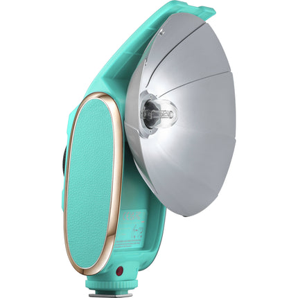 Godox Lux Senior Flash de cámara retro Verde Menta 46 GN ISO 100 batería recargable