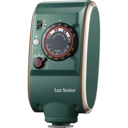 Godox Lux Senior Retro Flash para Cámara Verde Oscuro Número Guía 46 ISO 100 y Batería Recargable