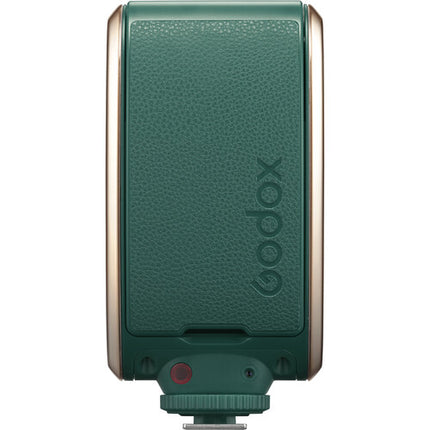 Godox Lux Senior Retro Flash para Cámara Verde Oscuro Número Guía 46 ISO 100 y Batería Recargable
