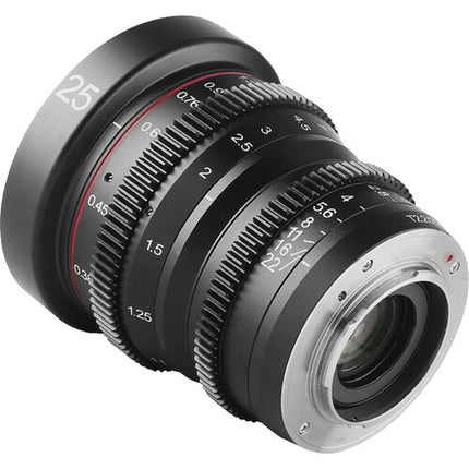 Meike 25mm T2.2 Lente Cinematográfica Manual para Canon RF Super35 con Estuche