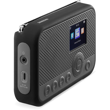 Sangean WFR-39 Radio portátil FM Internet con pantalla digital y batería integrada