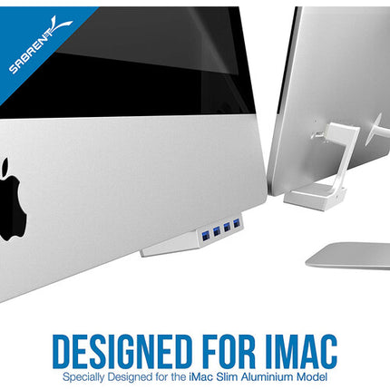 Sabrent Hub USB 3.0 4 Puertos Diseño de Aluminio para iMac 2012 o Posterior