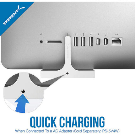Sabrent Hub USB 3.0 4 Puertos Diseño de Aluminio para iMac 2012 o Posterior