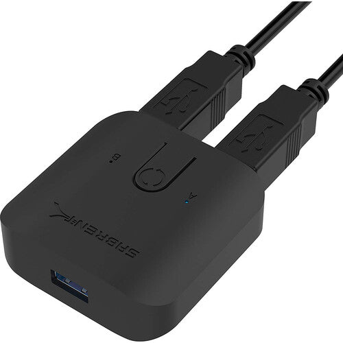 Sabrent USB 3.0 Sharing Switch con 2 puertos USB 3.1 y cables incluidos