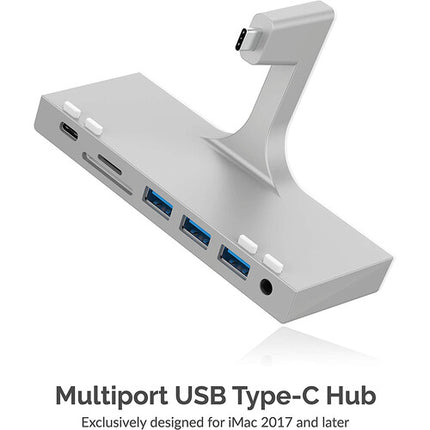 Sabrent Hub USB 3.1 Gen 1 4 Puertos con HDMI para iMac 2017+ Adaptador AC