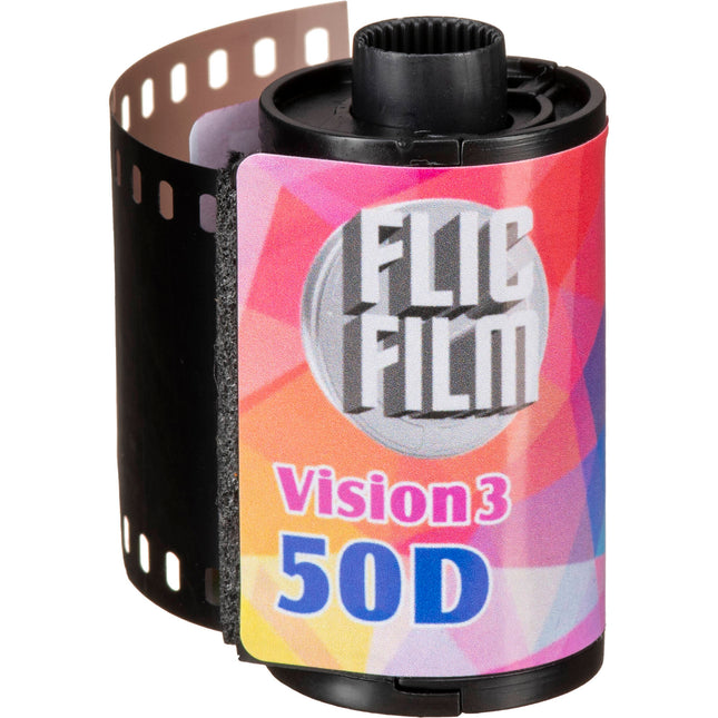 Flic Film Vision3 50D película cine 35mm 36 exposiciones ISO 50 grano fino alta nitidez