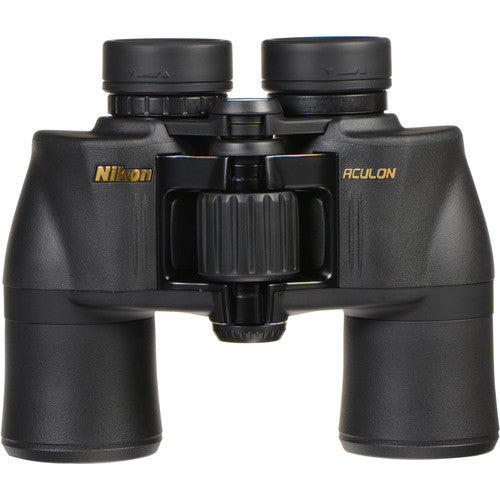 Nikon 8x42 Aculon A211 Binoculares con Lentes Asféricos y Funda Negra