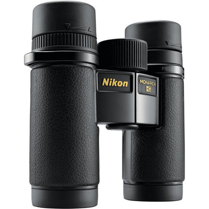 Nikon 10x30 Monarch HG Prismáticos 62° Ángulo Ligero IPX6 Estuche Correa
