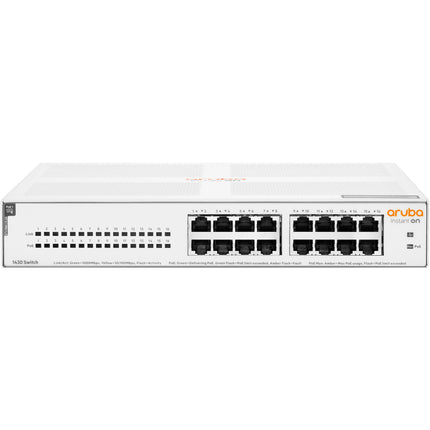 HPE Networking Instant On 1430 Switch Ethernet 16 Puertos 124W PoE 32Gbps Capacidad Rack montagem