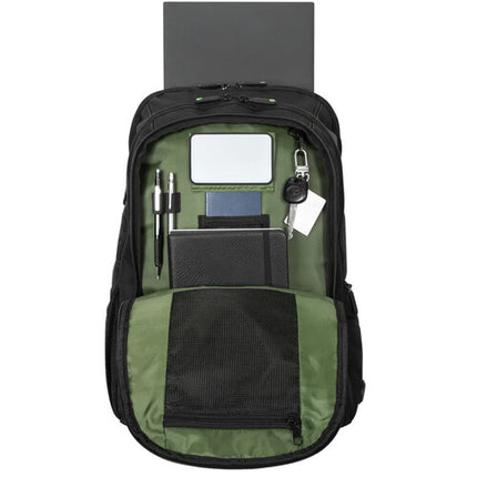 Mochila Targus Spruce EcoSmart para portátil 17 pulgadas negro y verde