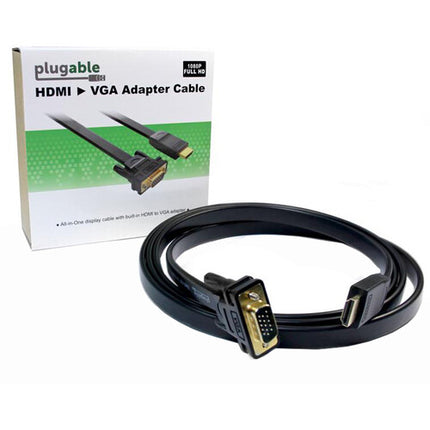 Plugable Cable Adaptador HDMI a VGA 6 Pies Resolución 1920x1080 60Hz