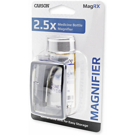 Carson RX-55 Magnificador para Botellas de Medicina 2.5x Clip Ajustable