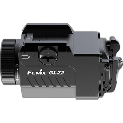 Fenix GL22 Linterna recargable para armas con láser rojo 750 lúmenes