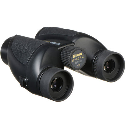 Nikon 12x25 Binoculares Travelite con Óptica Multi Recubierta y Prismas BAK4