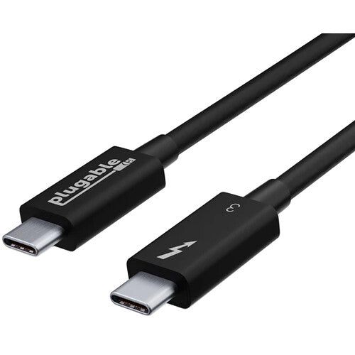 Cable Thunderbolt 3 Plugable 40 Gb/s 2.6 Pies Soporte 5K Dual 4K