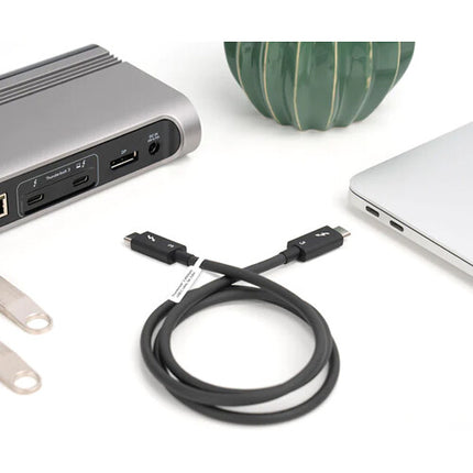 Cable Thunderbolt 3 Plugable 40 Gb/s 2.6 Pies Soporte 5K Dual 4K