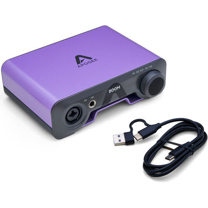 Apogee Electronics BOOM 2x2 Interfaz de Audio USB Type-C 24-Bit 192kHz DSP Integrado
