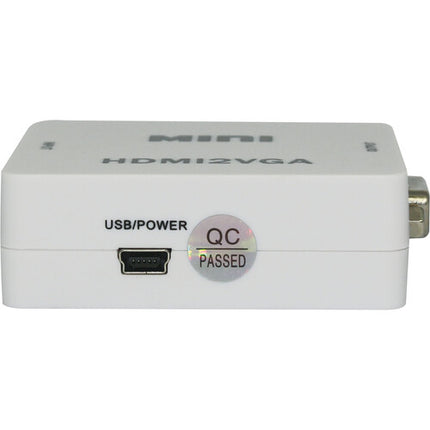 CableTronix Convertidor de Video HDMI a VGA con Audio 1080p60 3.5mm