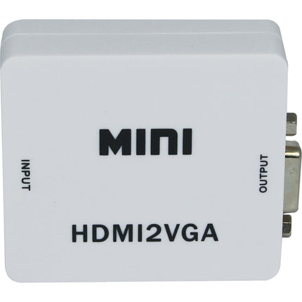 CableTronix Convertidor de Video HDMI a VGA con Audio 1080p60 3.5mm