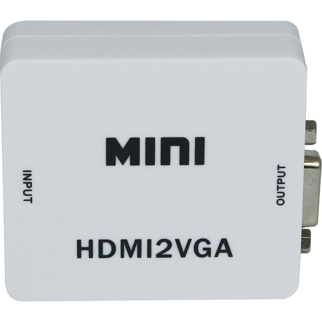 CableTronix Convertidor de Video HDMI a VGA con Audio 1080p60 3.5mm
