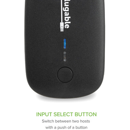 Plugable Sharing Switch USB 2.0 con 2 puertos USB-B y cables incluidos