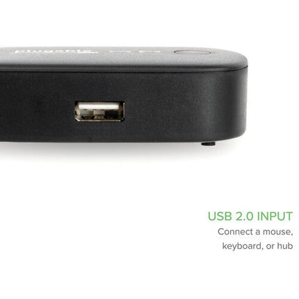 Plugable Sharing Switch USB 2.0 con 2 puertos USB-B y cables incluidos