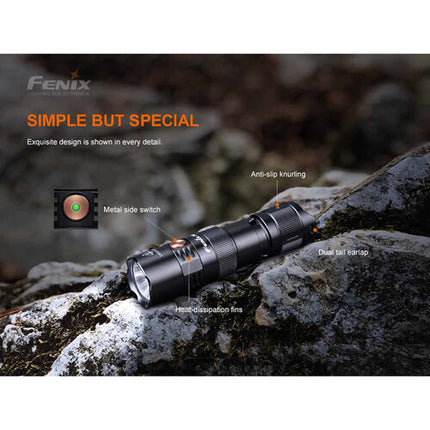Fenix Linterna Recargable PD25R 800 Lúmenes Resistente USB-C