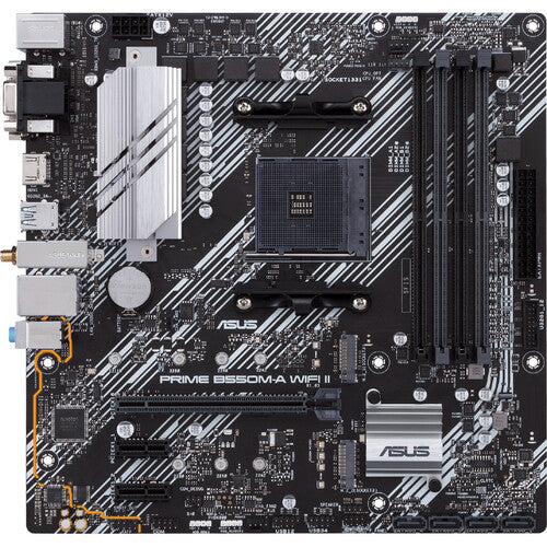 ASUS PRIME B550M-A WIFI II Placa base Micro-ATX DDR4 Wi-Fi 6 4 ranuras RAM