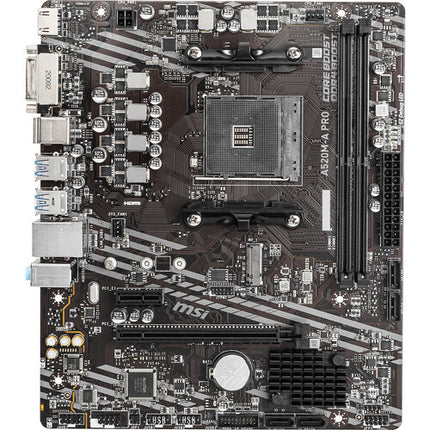 MSI A520M-A PRO Placa base Micro-ATX AM4 DDR4-4600 SATA III M.2