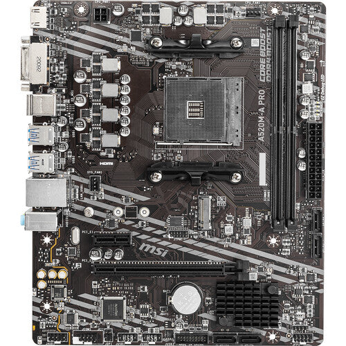 MSI A520M-A PRO Placa base Micro-ATX AM4 DDR4-4600 SATA III M.2