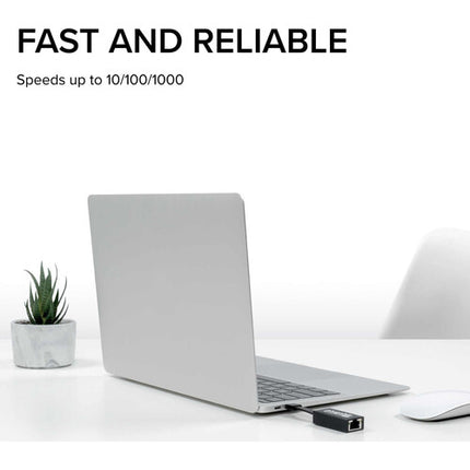 Adaptador Plugable USB-C a Ethernet Gigabit RJ45 Thunderbolt 3