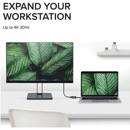 Plugable USB-C a HDMI Adaptador con Soporte 4K 30Hz Diseño Portátil