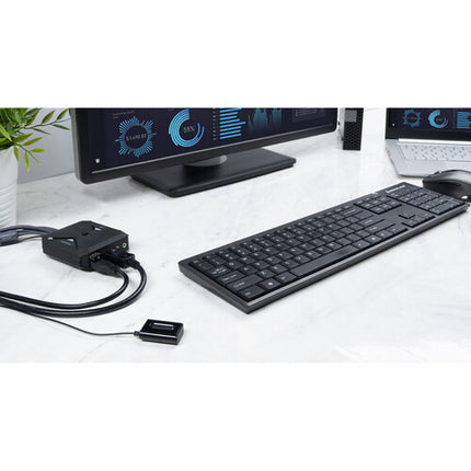 IOGEAR 2-Port 4K Switch KVM con soporte 4096x2160 60Hz y USB Type-C