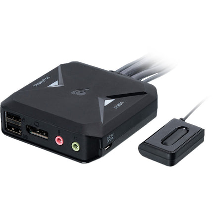 IOGEAR 2-Port 4K Switch KVM con soporte 4096x2160 60Hz y USB Type-C