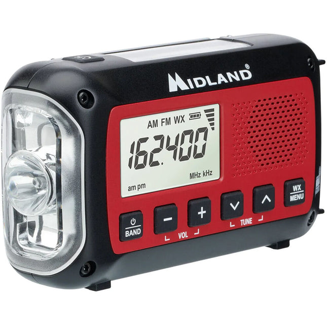 Midland E+Ready ER40 Radio Meteorológica Emergencia Luz 130 Lumens 32 Horas batería 2600mAh