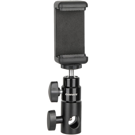CAMVATE Soporte para Smartphone con Bola de 360° y Adaptador para Trípode de 5/8''