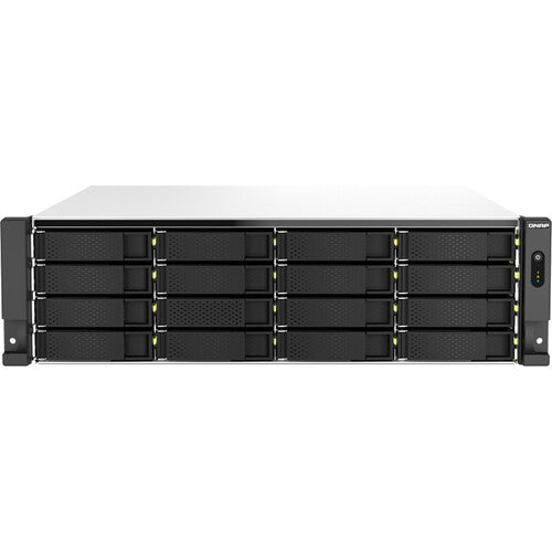 QNAP TS-h2287XU-RP 22-Bahías NAS Rack con 16 HDD 3.5 y 6 SSD 2.5 SATA III