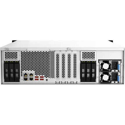 QNAP TS-h2287XU-RP 22-Bahías NAS Rack con 16 HDD 3.5 y 6 SSD 2.5 SATA III