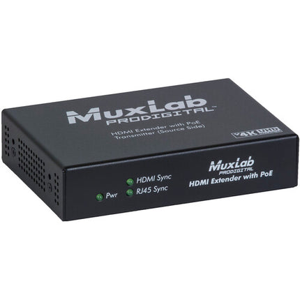 MuxLab UHD-4K Extensor HDMI sobre HDBaseT Lite Kit con PoE y alcance 70 m