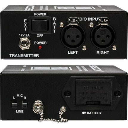 Sescom Portable 2-Channel Extensor de Audio por Fibra 12.4 Millas 48 kHz