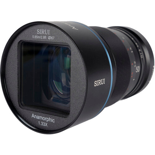 Sirui 50mm f/1.8 Lente Anamórfica 1.33x Montura MFT 10 Hojas Iris Schott Vidrio