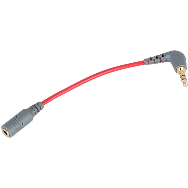 CAMVATE Adaptador Cable Micrófono 3.5mm TRS a TRRS para Smartphones y Tablets Rojo