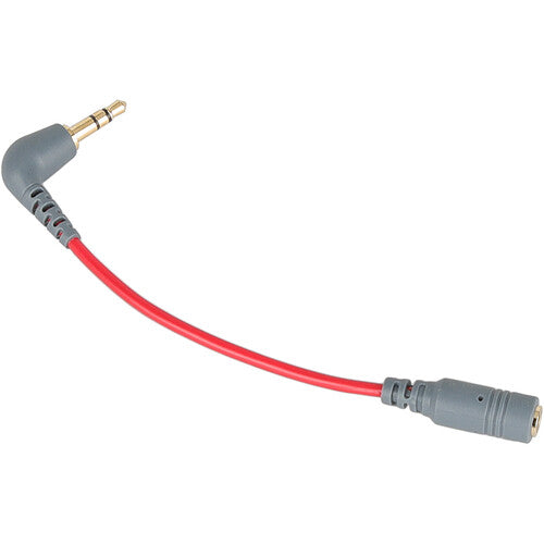 CAMVATE Adaptador Cable Micrófono 3.5mm TRS a TRRS para Smartphones y Tablets Rojo