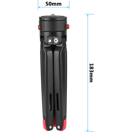 CAMVATE Mini Trípode Plegable con Adaptador de Liberación Rápida 6.2 Pulgadas y Soporta 22 lb