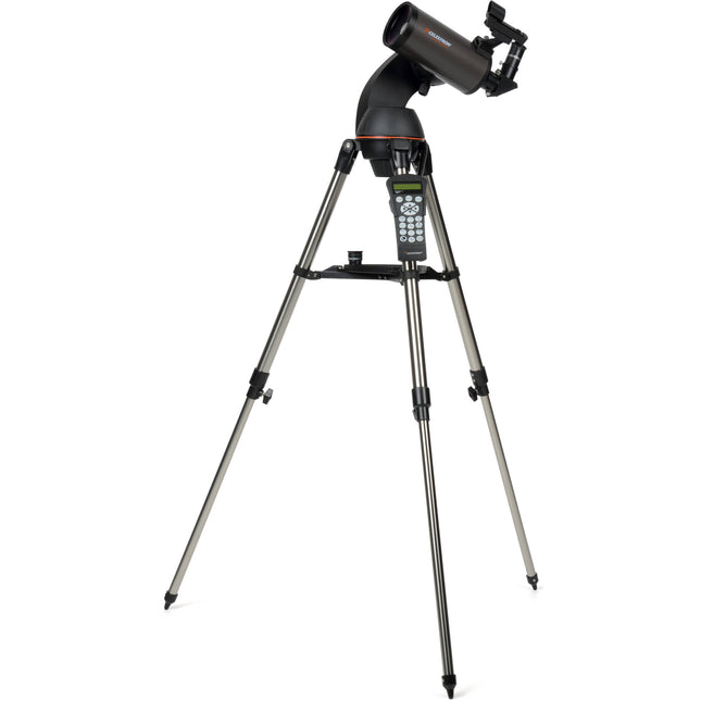 Celestron NexStar 90SLT Telescopio Maksutov-Cassegrain 90mm 1250mm f14 con Montura Motorizada y Trípode Acero Inoxidable
