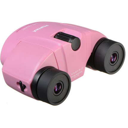 Pentax 10x21 Binoculares Serie U con prismas BAK4 y enfoque central rosa