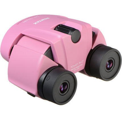 Pentax 10x21 Binoculares Serie U con prismas BAK4 y enfoque central rosa
