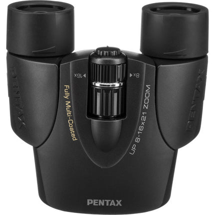 Pentax 8-16x21 U-Series Prismáticos con Zoom 8-16x y Funda Negra